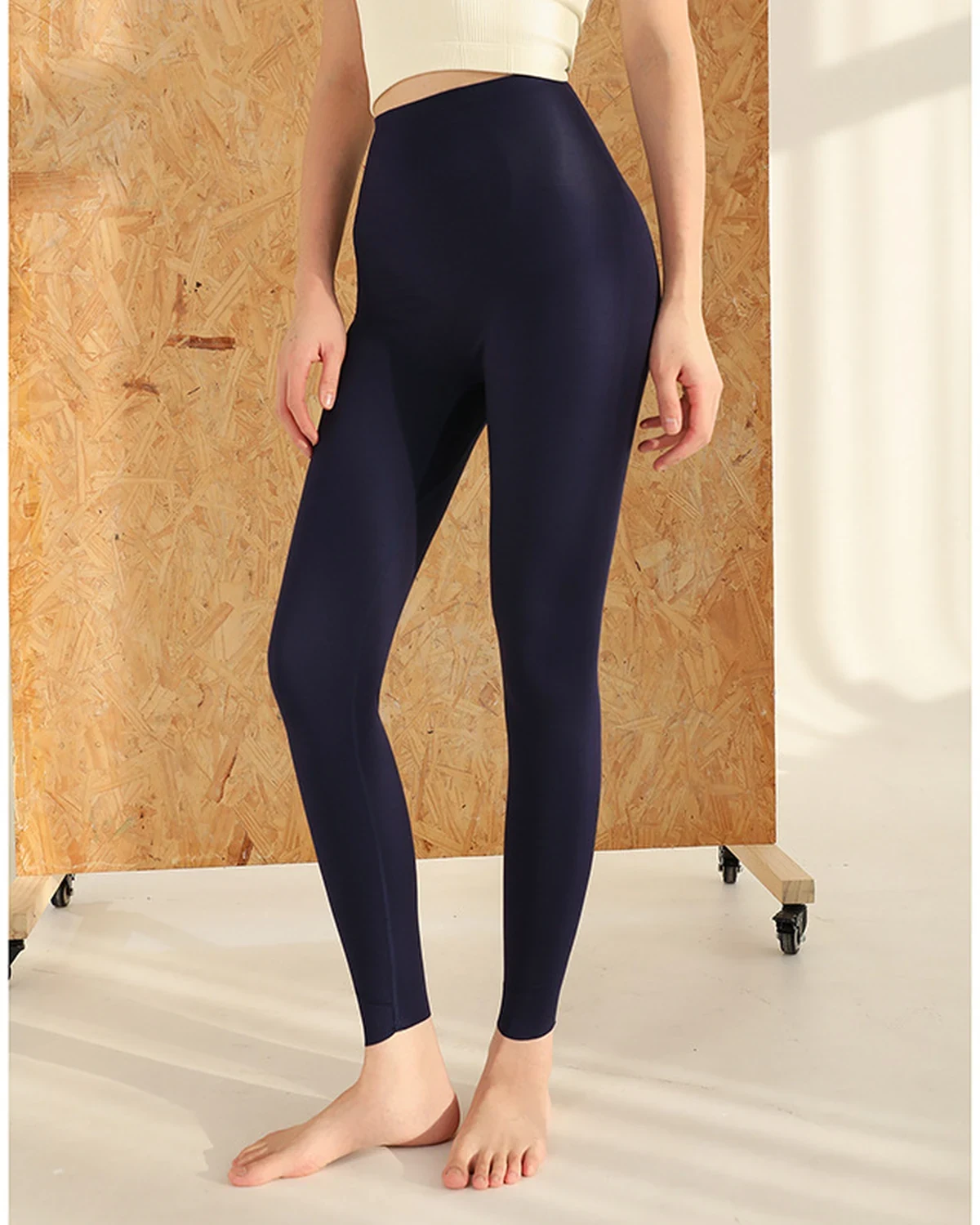 High-Waist Tight Butt-Lifting Tummy-Control Yoga Pants, High-Stretch, styled view