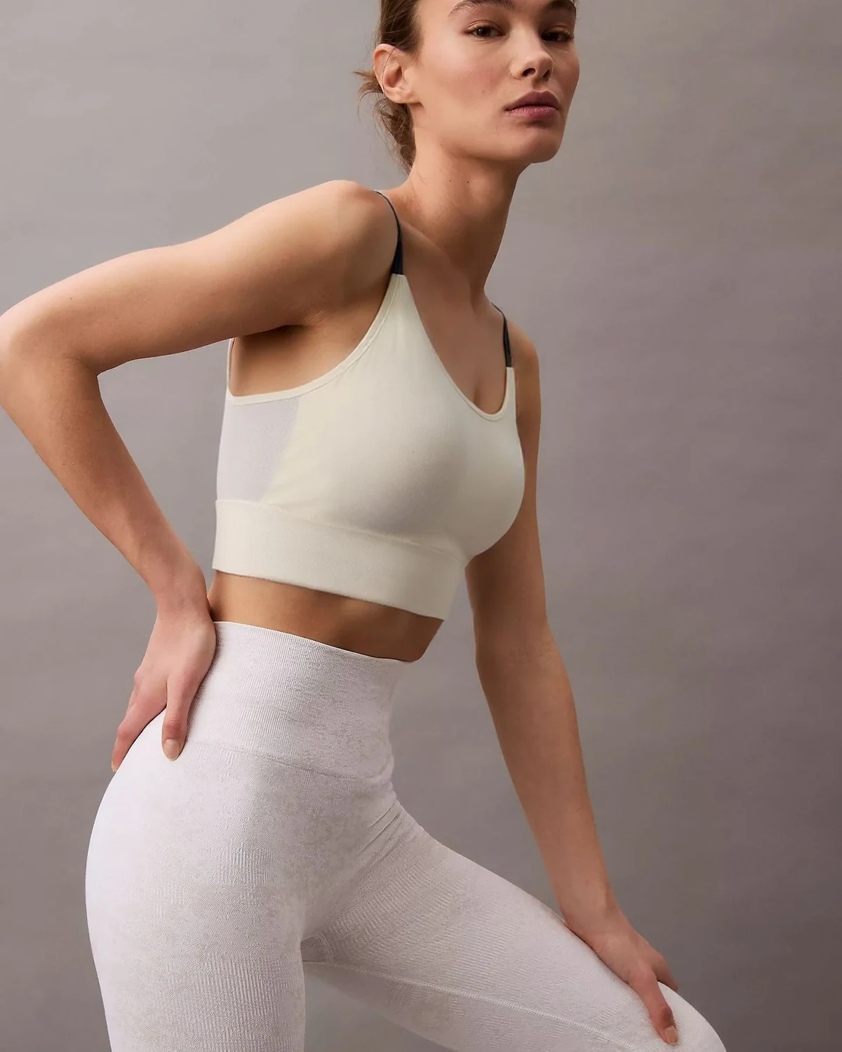Adjustable Strap Yoga Fitness Sports Bra, High-Stretch Shock-Resistant, styled view