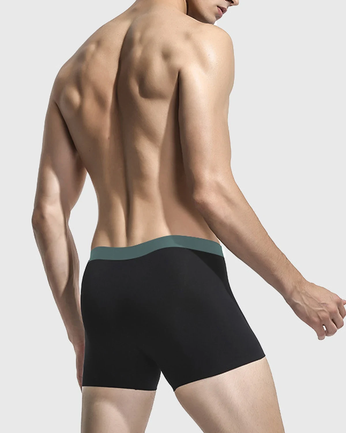 Fashion contrast-color ~ men's 60S modal high-stretch boxer briefs, styled view